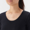 추가이미지3(따뜻한 코튼 울 스무스 · U넥 8부소매 티셔츠 · 여성)