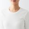 추가이미지4([무인양품]  여성 스트레치 리브 크루넥 5부소매 티셔츠 (오버핏 반팔))