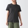 [무인양품]  여성 스무스 편직 크루넥 반소매 티셔츠 (오버핏 반팔) 상품이미지