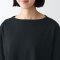 추가이미지4([무인양품]  여성 태번수 보트넥 7부소매 티셔츠 (오버핏 반팔))