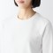 추가이미지4([무인양품]  여성 스무스 편직 크루넥 긴소매 티셔츠 (오버핏 반팔))