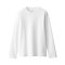 추가이미지5([무인양품]  여성 스무스 편직 크루넥 긴소매 티셔츠 (오버핏 반팔))