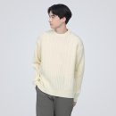 남성 · 메리노 울 케이블 패턴 · 크루넥 스웨터