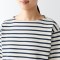 추가이미지11([무인양품]  여성 태번수 보트넥 긴소매 티셔츠 (오버핏 긴팔))