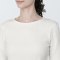 추가이미지4([무인양품]  여성 스트레치 리브 크루넥 반소매 티셔츠 (오버핏 반팔))