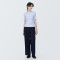 추가이미지11([무인양품]  여성 스트레치 리브 크루넥 반소매 티셔츠 (오버핏 반팔))