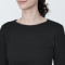 추가이미지14([무인양품]  여성 스트레치 리브 크루넥 반소매 티셔츠 (오버핏 반팔))