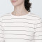 추가이미지17([무인양품]  여성 스트레치 리브 크루넥 반소매 티셔츠 (오버핏 반팔))