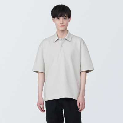남성 · 시원한 UV 컷 피케 · 와이드 5부소매 폴로 셔츠
