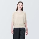 여성 · UV 컷 헴프 혼방 · 크루넥 5부소매 스웨터