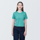 여성 · 슬러브 · 반소매 쇼트 티셔츠