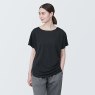 [무인양품]  여성 UV 컷 시원한 보트넥 반소매 티셔츠 (오버핏 반팔) 상품이미지