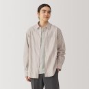 남성 워싱 브로드 레귤러 칼라 긴소매 셔츠